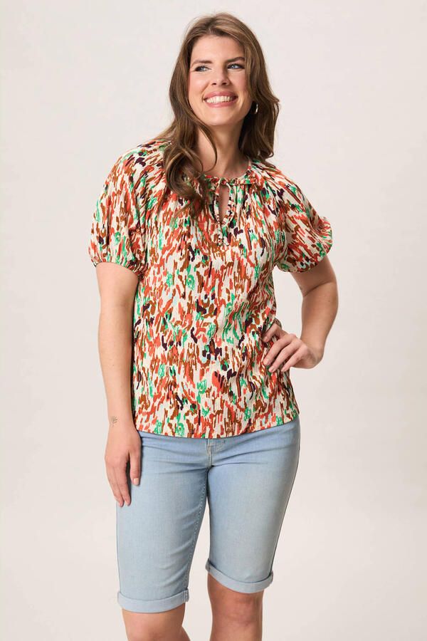 Miss Etam top met print meerkleurig