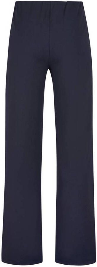 Miss Etam wide leg high waist gestreepte casual broek donkerblauw - Foto 3