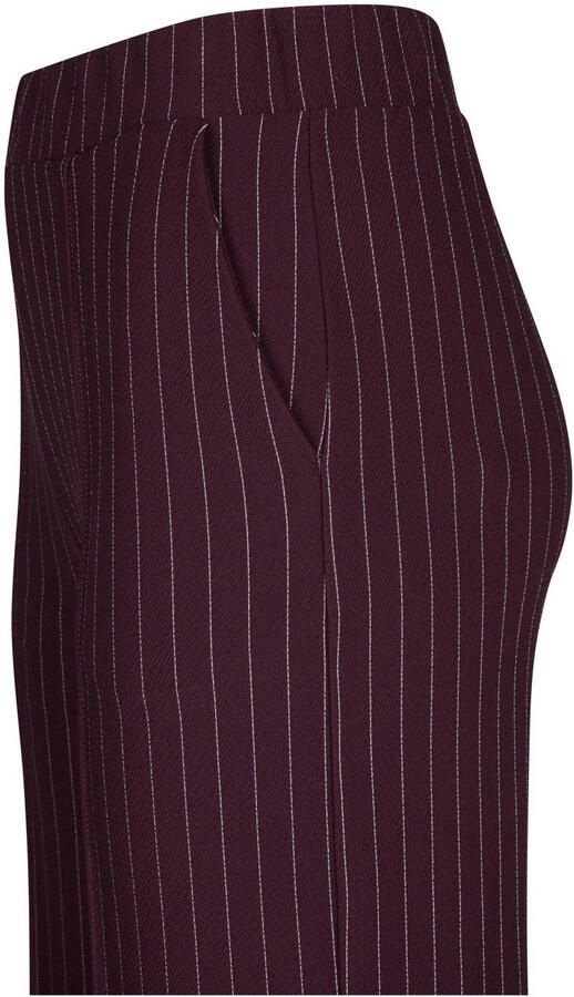 Miss Etam wide leg high waist pantalon donkerpaars - Foto 2