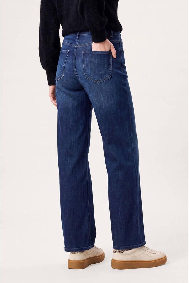 Miss Etam wide leg jeans donkerblauw - Foto 2