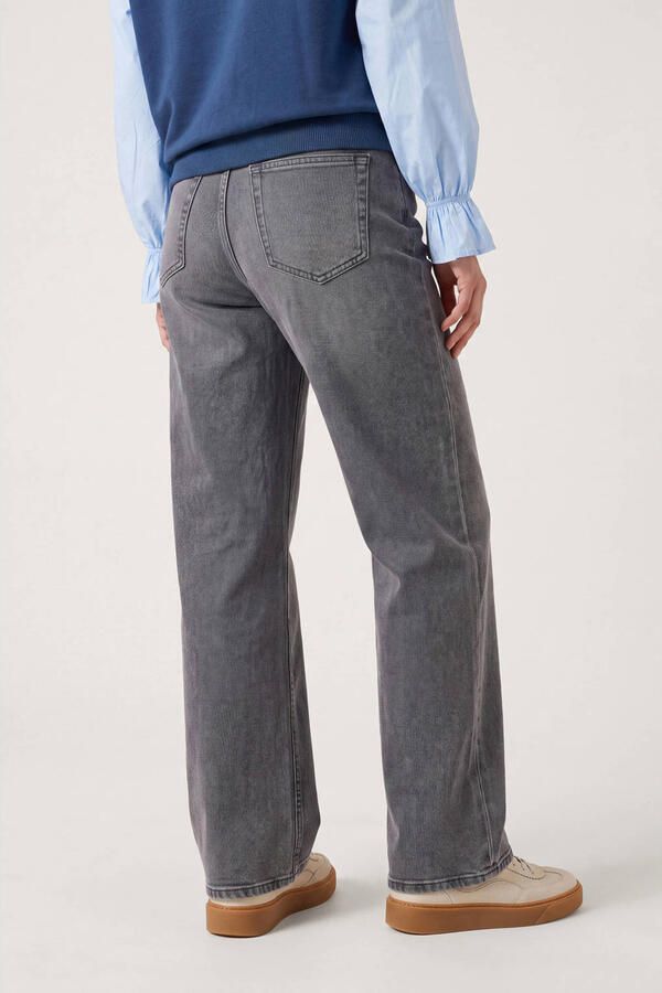 Miss Etam wide leg jeans grijs - Foto 2