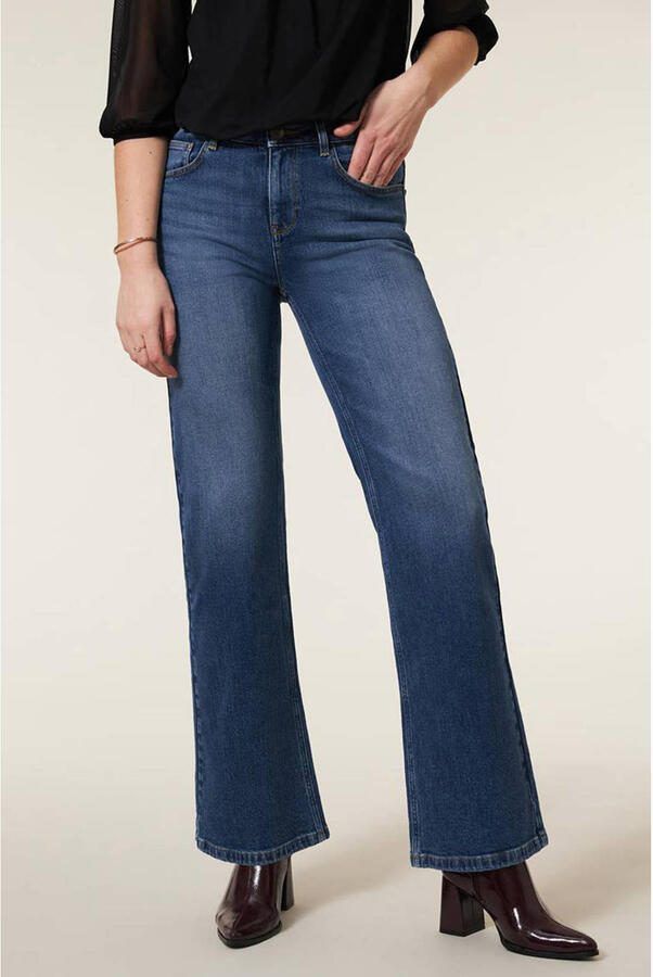 Miss Etam wide leg jeans medium blue denim - Foto 2