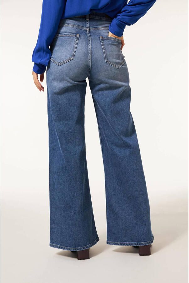 Miss Etam wide leg jeans medium blue denim - Foto 2
