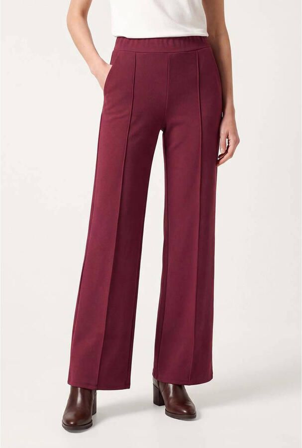 Miss Etam wide leg pantalon donkerrood