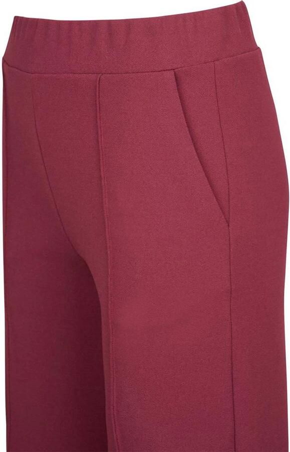 Miss Etam wide leg pantalon donkerrood - Foto 2