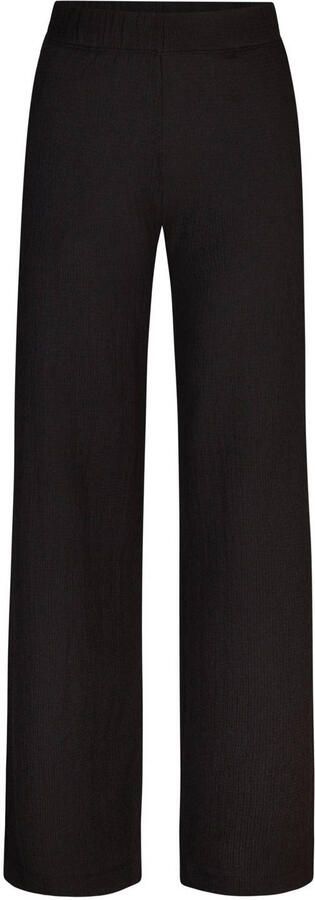 Miss Etam wide leg regular waist broek zwart