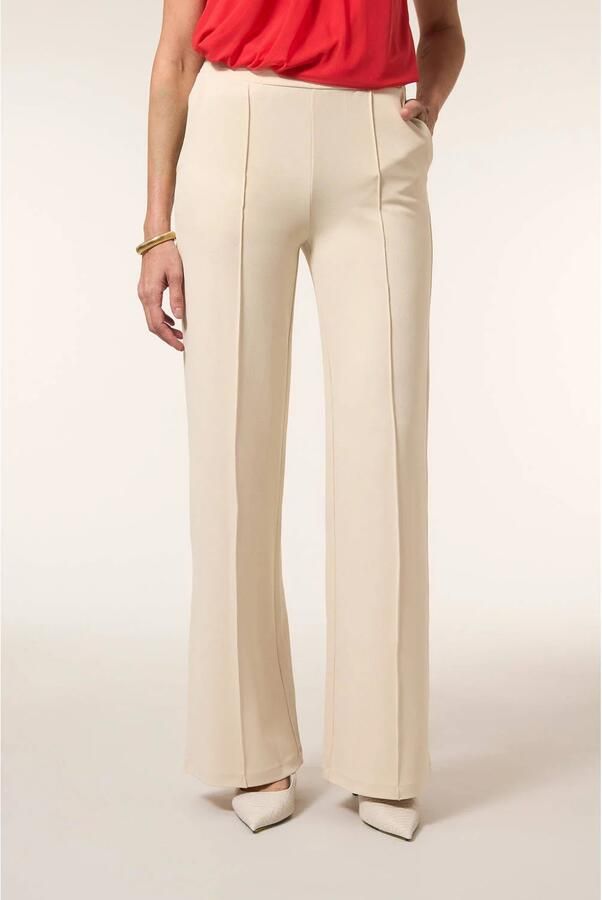 Miss Etam wide leg regular waist pantalon beige