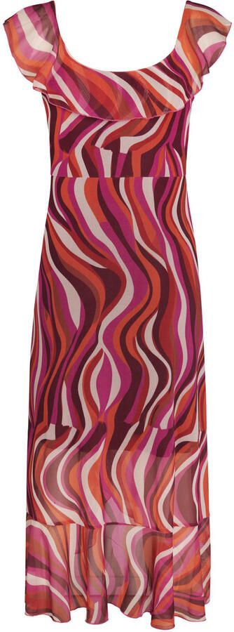 Miss Etam wikkel- overslagjurk roze - Foto 3