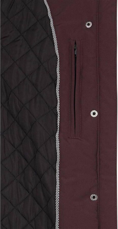 Miss Etam winter softshell jas donkerrood - Foto 3