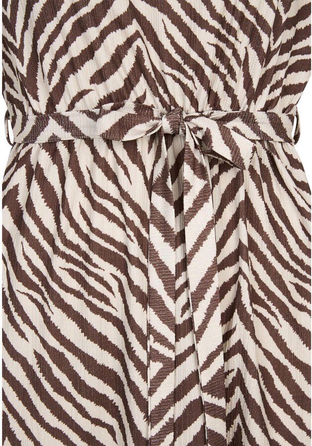 Miss Etam zomerjurk met zebraprint ecru - Foto 2