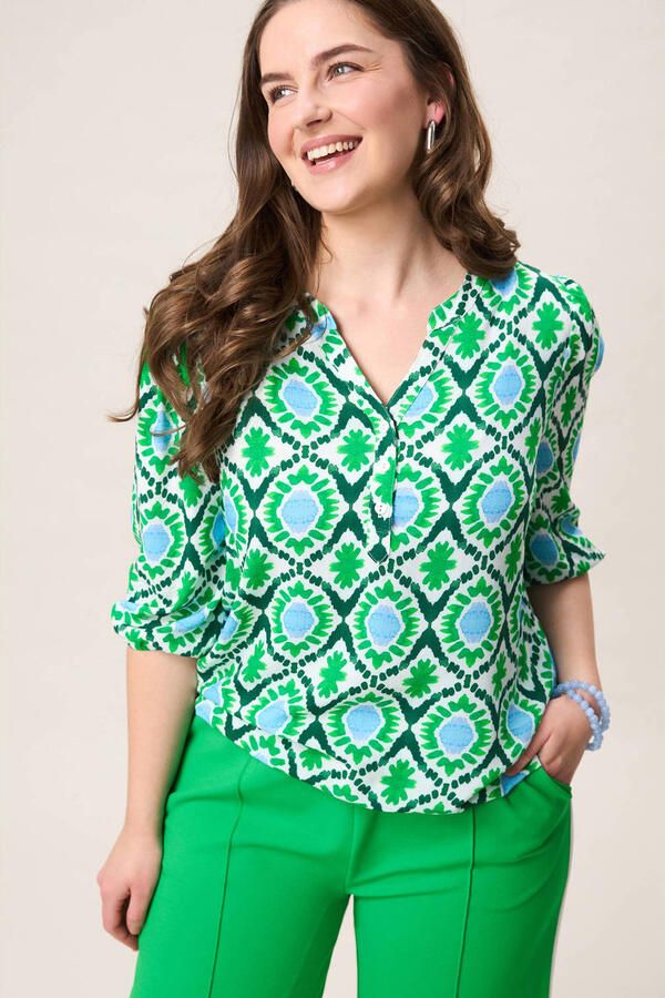 Miss Etam Plus blouse groen