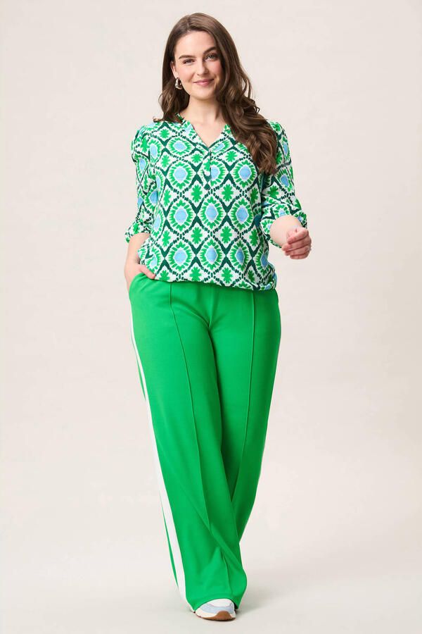 Miss Etam Plus blouse groen - Foto 3
