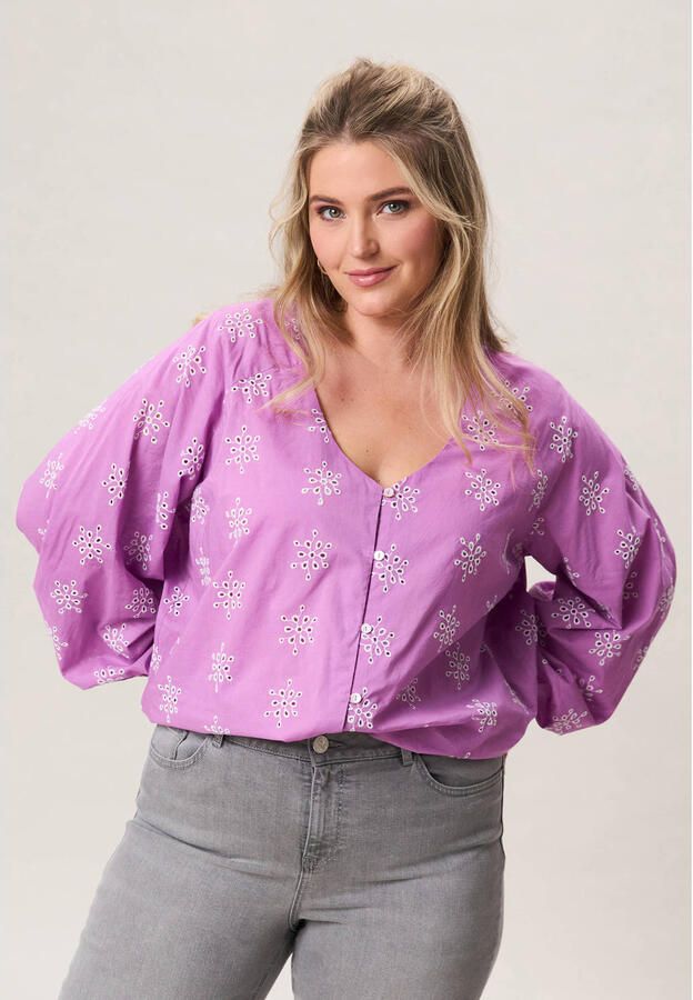 Miss Etam Plus blouse lila