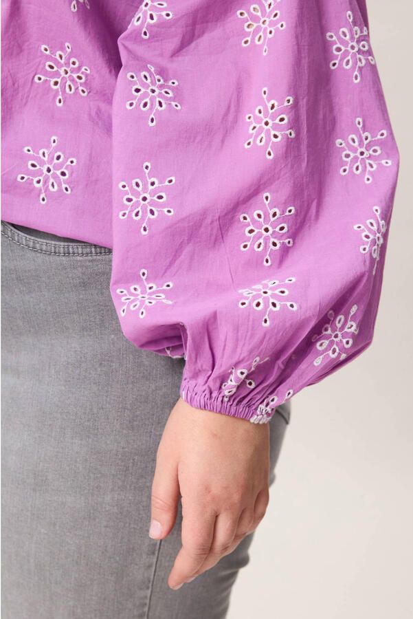 Miss Etam Plus blouse lila - Foto 2