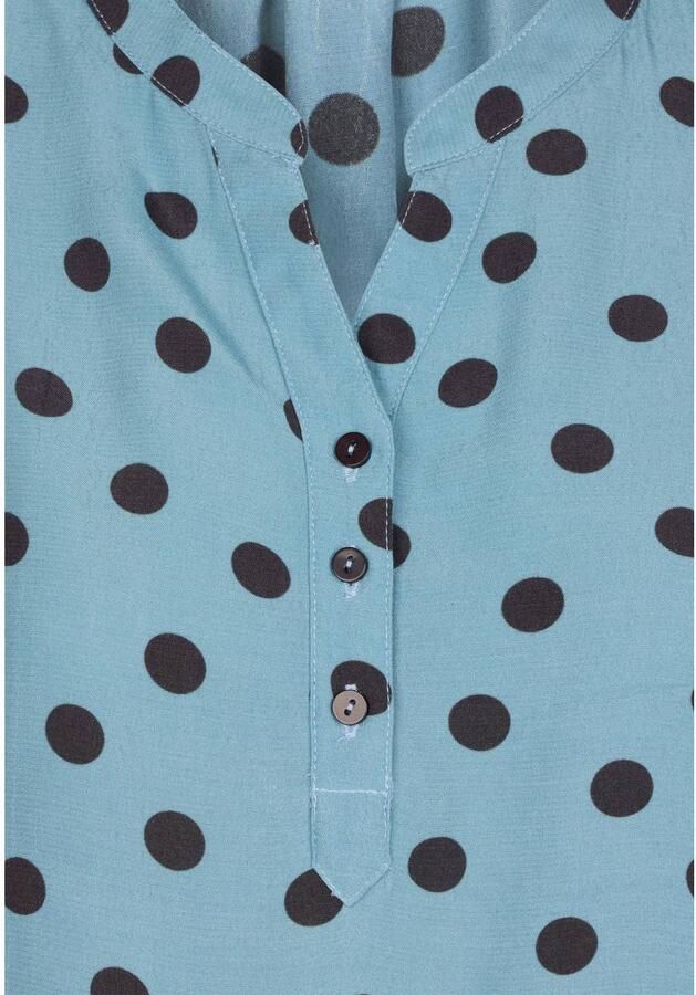 Miss Etam Plus blouse met stippen blauw - Foto 2