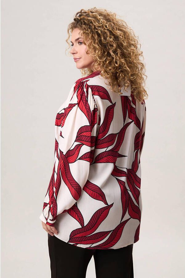 Miss Etam Plus blouse rood - Foto 3