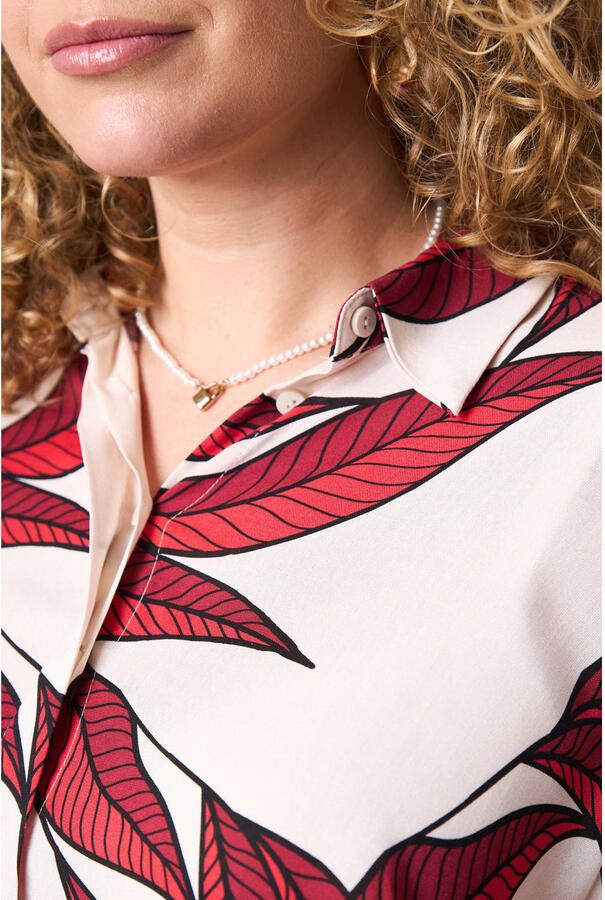 Miss Etam Plus blouse rood - Foto 2