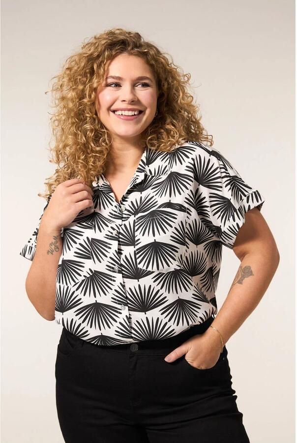 Miss Etam Plus blouse wit