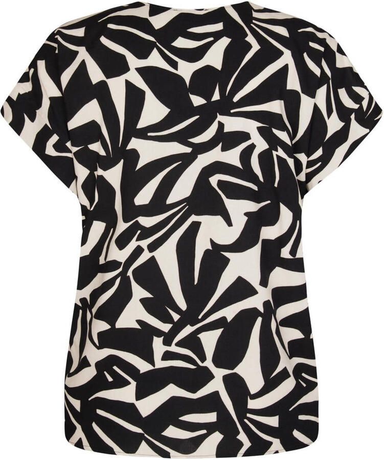 Miss Etam Plus blouse zwart - Foto 2