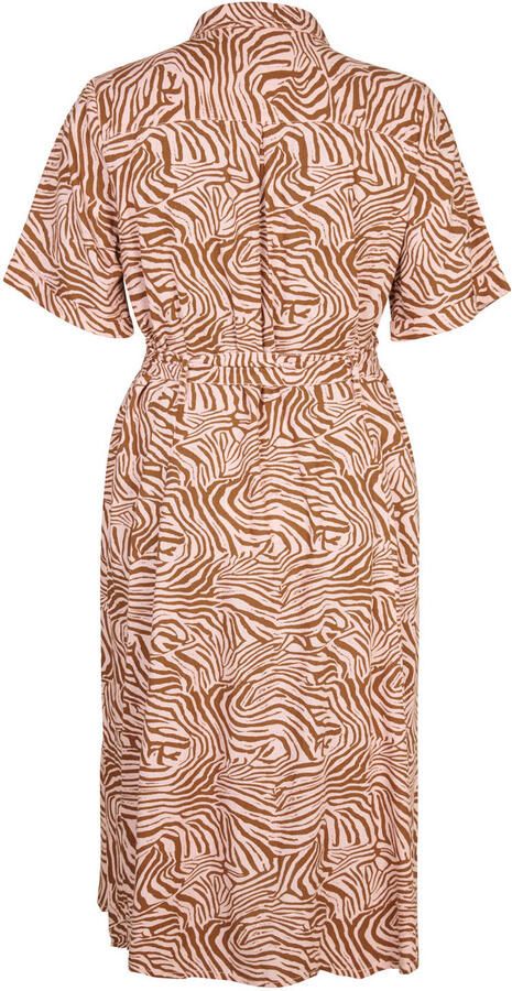 Miss Etam Plus blousejurk oranje - Foto 3