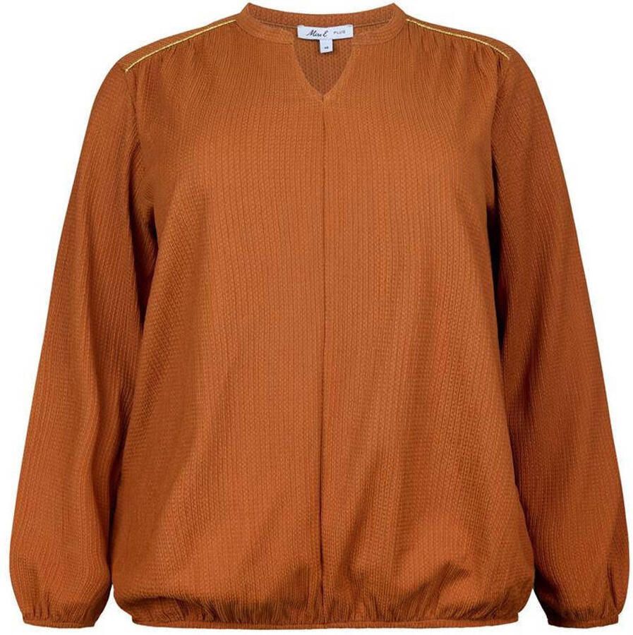 Miss Etam Plus blousetop camel