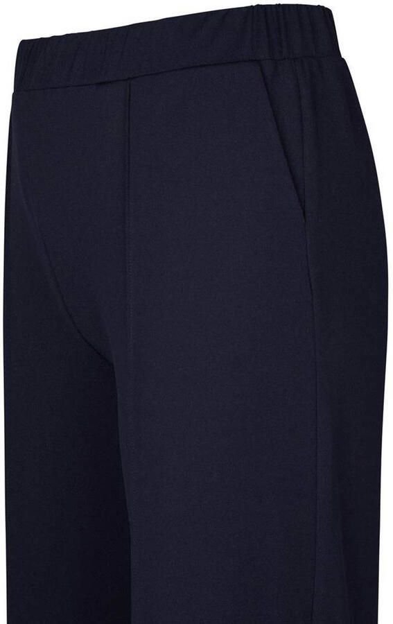 Miss Etam Plus denim wide leg regular waist broek donkerblauw - Foto 2