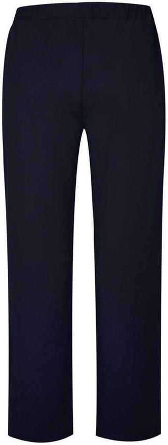 Miss Etam Plus denim wide leg regular waist broek donkerblauw - Foto 3