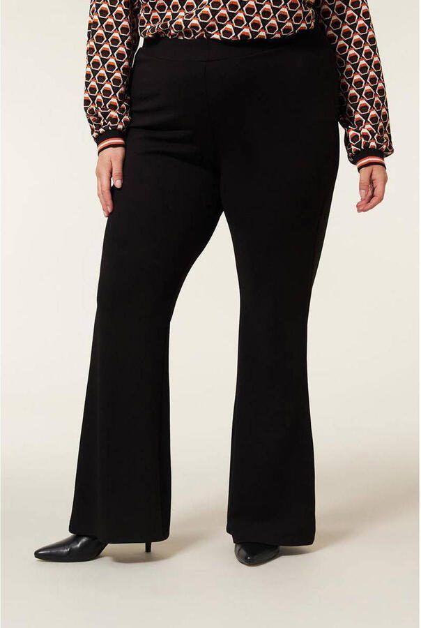 Miss Etam Plus flared broek Mara AW zwart - Foto 2