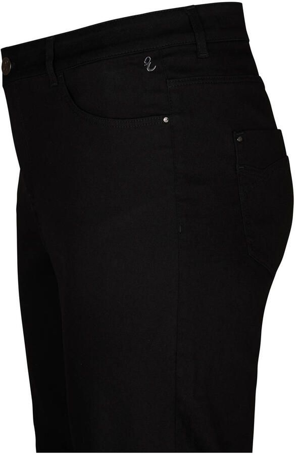 Miss Etam Plus flared high waist broek zwart - Foto 2