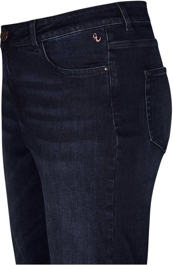 Miss Etam Plus flared jeans Jackie dark blue denim - Foto 2