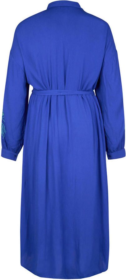 Miss Etam Plus gebloemde maxi jurk blauw - Foto 2