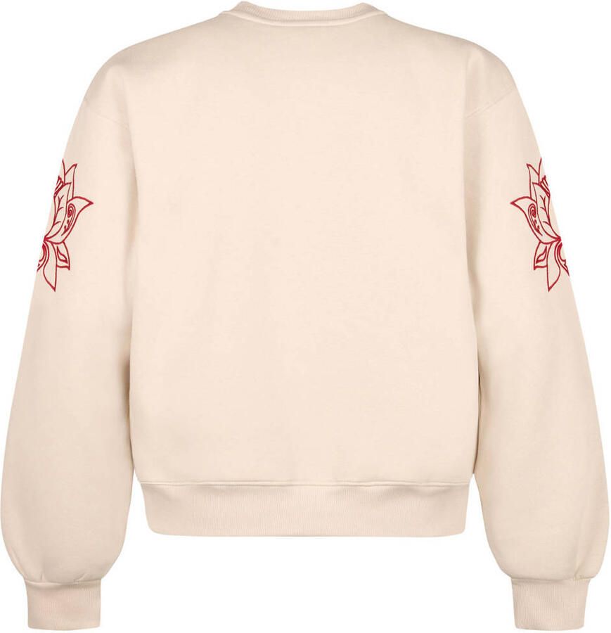 Miss Etam Plus gebloemde sweater crème - Foto 2