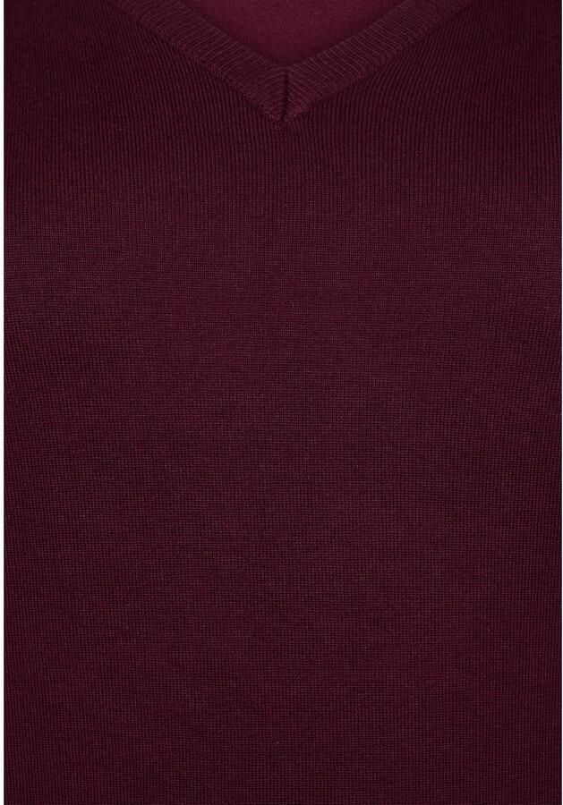 Miss Etam Plus gebreide trui aubergine - Foto 2