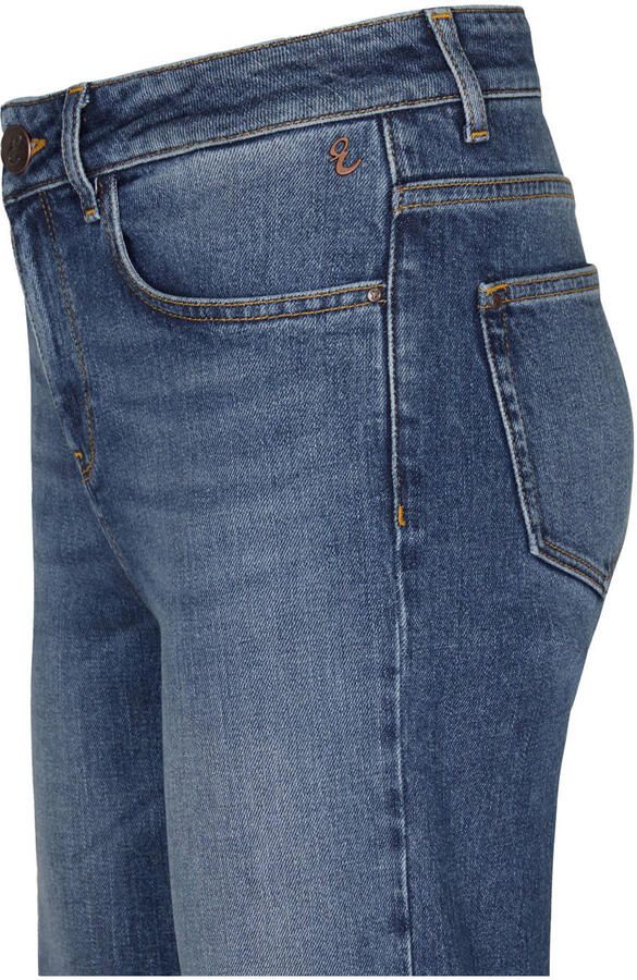 Miss Etam Plus high waist wide leg jeans medium blue denim - Foto 2