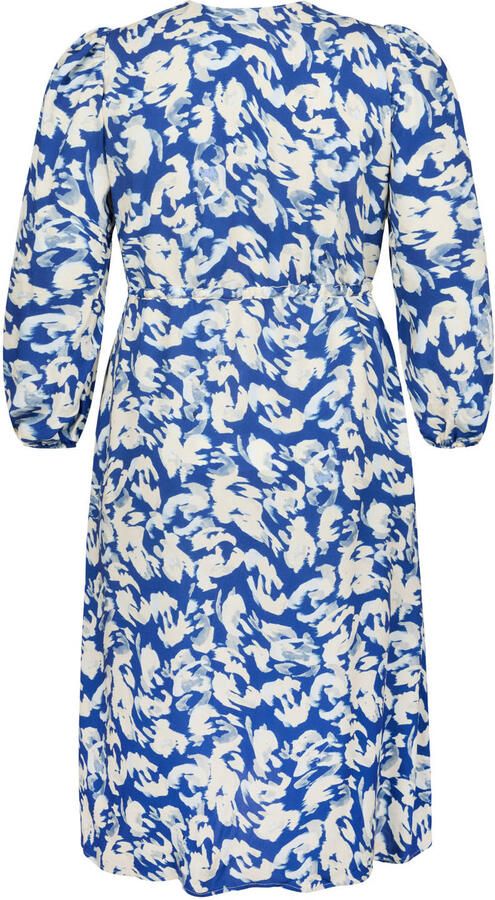 Miss Etam Plus midi jurk blauw - Foto 2
