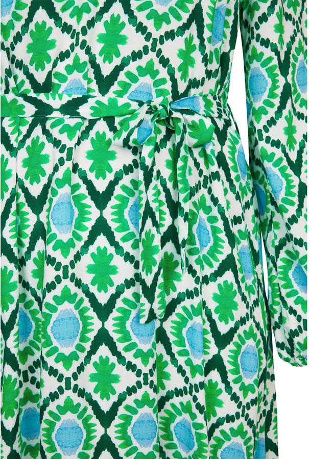 Miss Etam Plus midi jurk groen - Foto 2