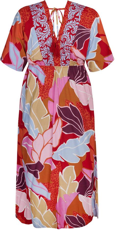 Miss Etam Plus midi jurk multi - Foto 3