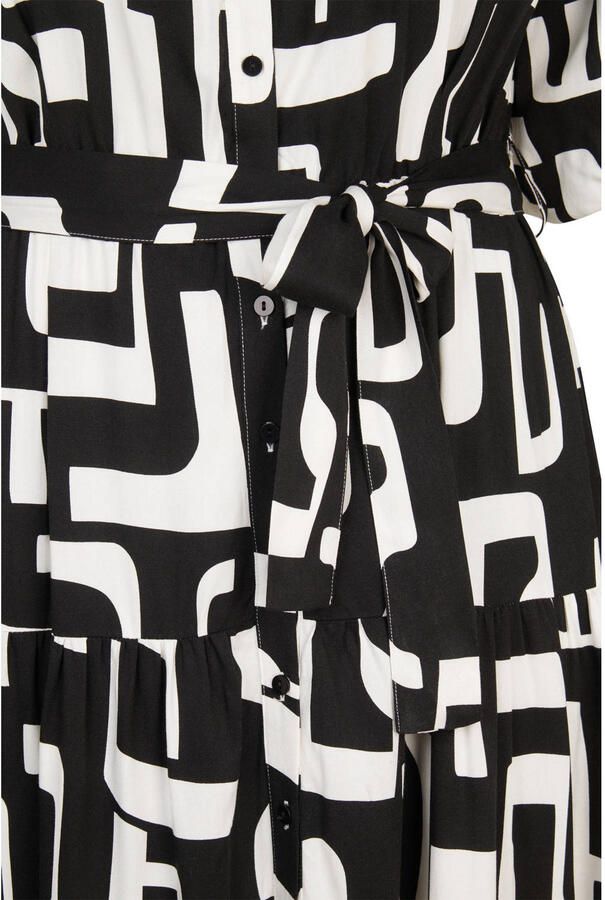 Miss Etam Plus midi jurk zwart - Foto 2