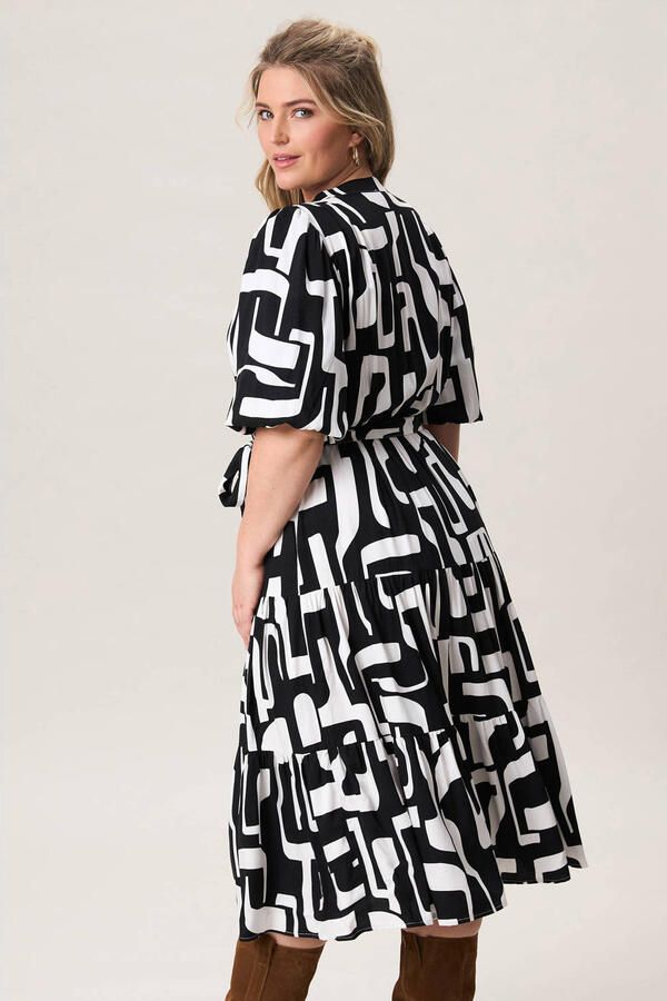 Miss Etam Plus midi jurk zwart - Foto 3
