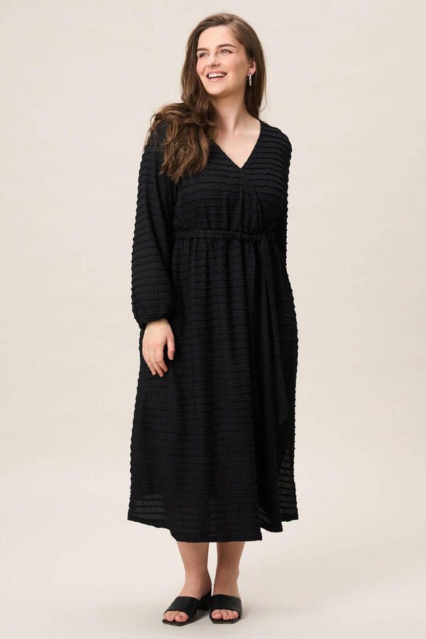 Miss Etam Plus midi jurk zwart - Foto 2