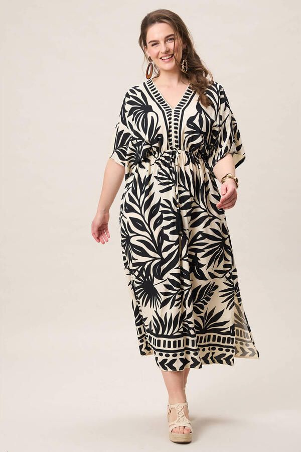 Miss Etam Plus midi jurk zwart - Foto 3