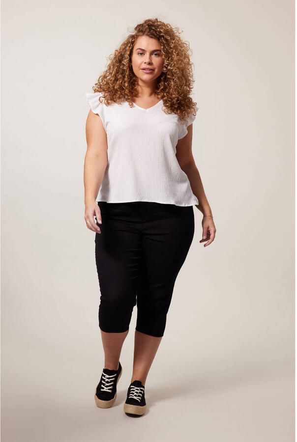 Miss Etam Plus slim fit capri jeans Elise black - Foto 3