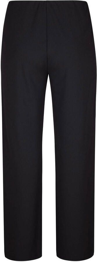Miss Etam Plus straight high waist broek zwart - Foto 3