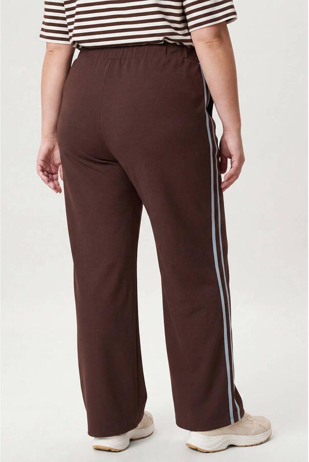 Miss Etam Plus straight leg broek bruin - Foto 2