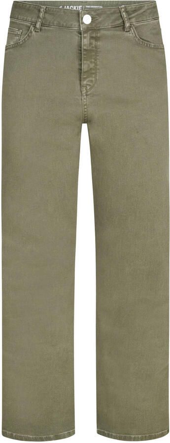 Miss Etam Plus straight leg jeans groen
