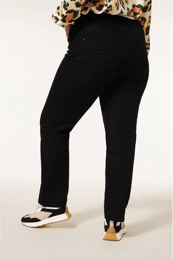 Miss Etam Plus straight leg jeans zwart - Foto 2