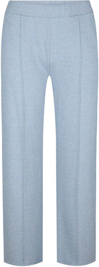 Miss Etam Plus straight regular waist broek blauw - Foto 2