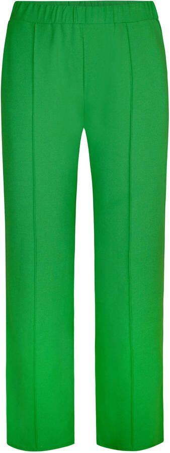 Miss Etam Plus straight regular waist broek groen - Foto 2