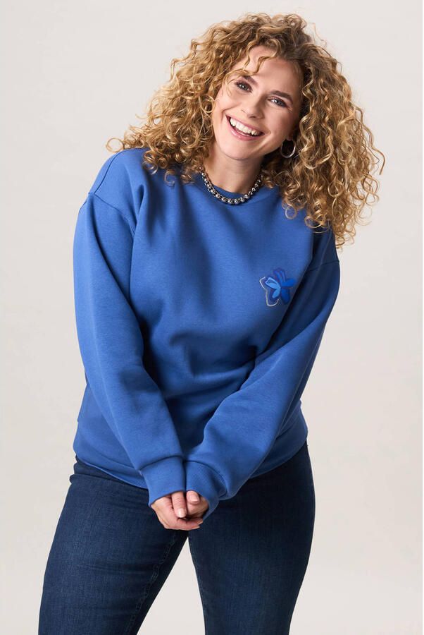 Miss Etam Plus sweater blauw