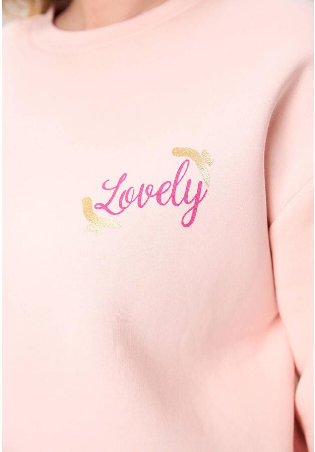 Miss Etam Plus sweater met backprint roze - Foto 3
